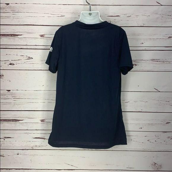 Adidas Falcon Boys Medium Navy Blue Tee Shirt - Picture 2 of 10